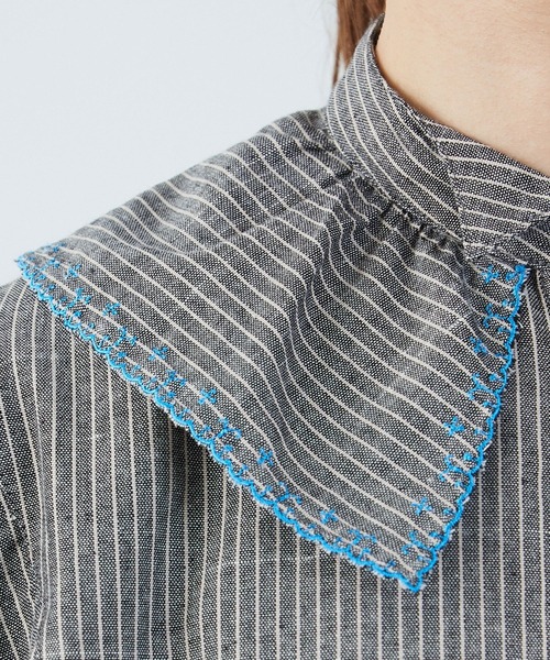 FRAPBOIS（フラボア）の「プラツァー ブラウス（シャツ/ブラウス・レディース・ブラック/ベージュ・1/0）」の3枚目の写真