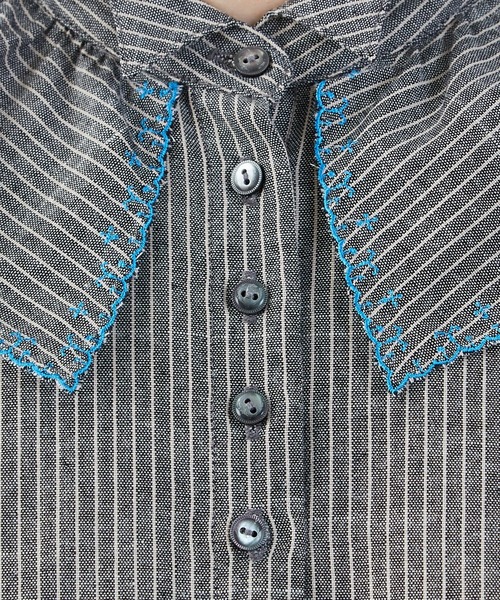 FRAPBOIS（フラボア）の「プラツァー ブラウス（シャツ/ブラウス・レディース・ブラック/ベージュ・1/0）」の6枚目の写真