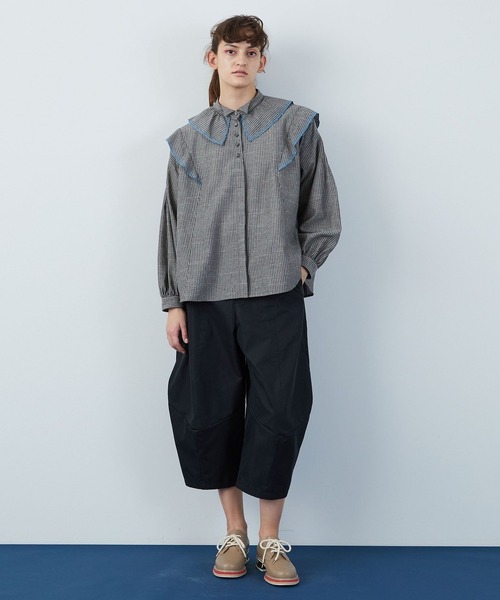 FRAPBOIS（フラボア）の「プラツァー ブラウス（シャツ/ブラウス・レディース・ブラック/ベージュ・1/0）」の13枚目の写真