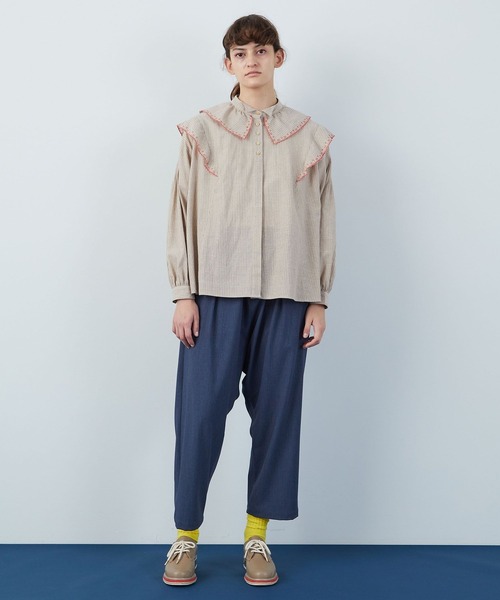 FRAPBOIS（フラボア）の「プラツァー ブラウス（シャツ/ブラウス・レディース・ブラック/ベージュ・1/0）」の20枚目の写真