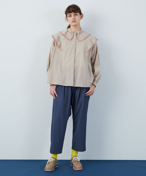 FRAPBOIS（フラボア）の「プラツァー ブラウス（シャツ/ブラウス・レディース・ブラック/ベージュ・1/0）」の8枚目の写真