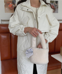 emi+ | レイヤード風キルティングノースリーブコート＋ハイネックショートジャケットセット(ミリタリージャケット)