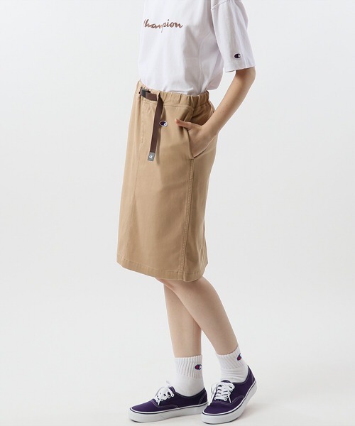 Champion（チャンピオン）の「【Champion/チャンピオン】レディース スカート（スカート・レディース・ネイビー/ベージュ系その他3/オリーブ/ブラック・LARGE/MEDIUM）」の2枚目の写真