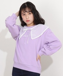 PINKHUNT レースつけ襟付きトレーナー 6356K