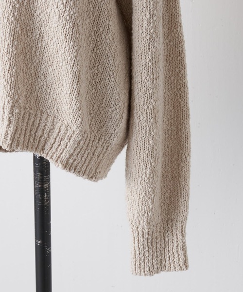 BEARDSLEY（ビアズリー）の「綿麻リリープルオーバー（ニット/セーター・レディース・ベージュ/ホワイト・FREE）」の13枚目の写真