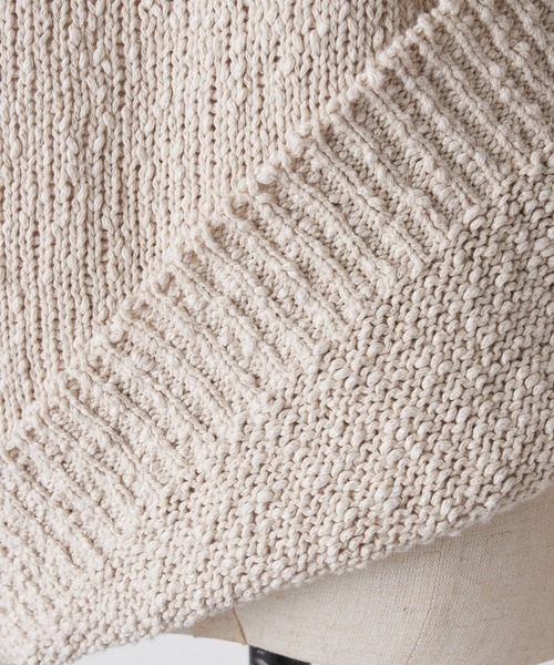 BEARDSLEY（ビアズリー）の「綿麻リリープルオーバー（ニット/セーター・レディース・ベージュ/ホワイト・FREE）」の15枚目の写真