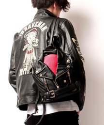 BLACK JACKALL CROWN（ブラックジャッカルクラウン）の「BLACK JACKALL CROWN ライダース デコレーション ミニリュック（バックパック/リュック）」