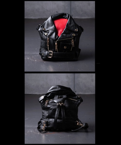 BLACK JACKALL CROWN(ブラックジャッカルクラウン)の「BLACK JACKALL CROWN ライダース デコレーション ミニリュック(バックパック/リュック・レディース・ブラック・FREE)」の15枚目の写真