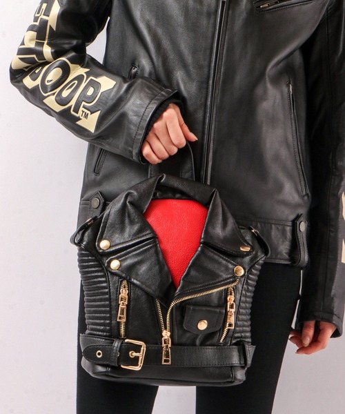 BLACK JACKALL CROWN(ブラックジャッカルクラウン)の「BLACK JACKALL CROWN ライダース デコレーション ミニリュック(バックパック/リュック・レディース・ブラック・FREE)」の5枚目の写真