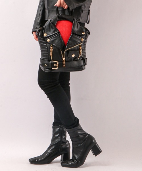 BLACK JACKALL CROWN(ブラックジャッカルクラウン)の「BLACK JACKALL CROWN ライダース デコレーション ミニリュック(バックパック/リュック・レディース・ブラック・FREE)」の14枚目の写真