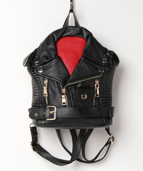 BLACK JACKALL CROWN(ブラックジャッカルクラウン)の「BLACK JACKALL CROWN ライダース デコレーション ミニリュック(バックパック/リュック・レディース・ブラック・FREE)」の16枚目の写真