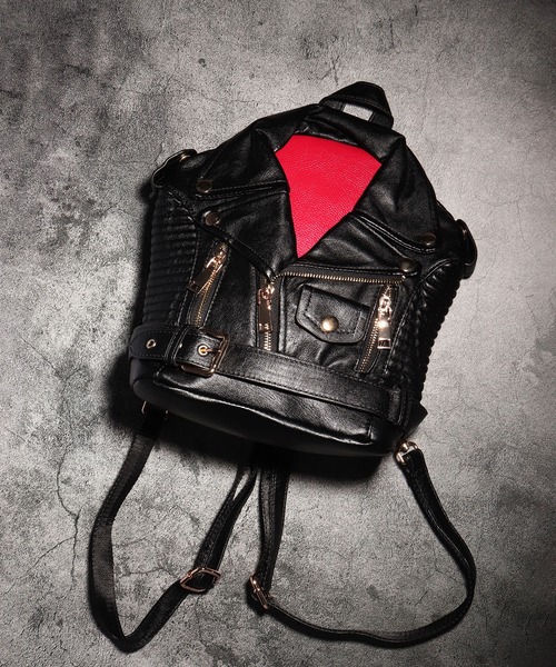 BLACK JACKALL CROWN(ブラックジャッカルクラウン)の「BLACK JACKALL CROWN ライダース デコレーション ミニリュック(バックパック/リュック・レディース・ブラック・FREE)」の17枚目の写真