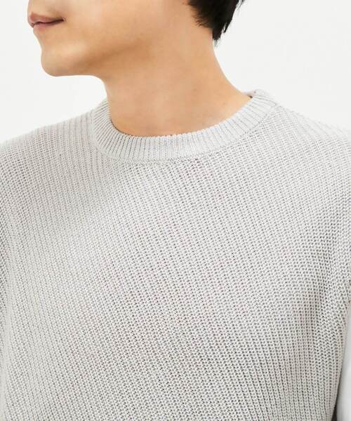 MEN'S MELROSE（メンズメルローズ）の「ニットドッキングTシャツ（Tシャツ/カットソー・メンズ・ベージュ/グレー/ミント・4/3）」の13枚目の写真