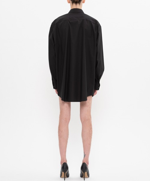DRESSEDUNDRESSED(ドレスドアンドレスド)の「DRESSEDUNDRESSED Layered Oversized Shirt (DUS22104)(シャツ/ブラウス・メンズ・ホワイト/ブラック・4/2/3)」の12枚目の写真