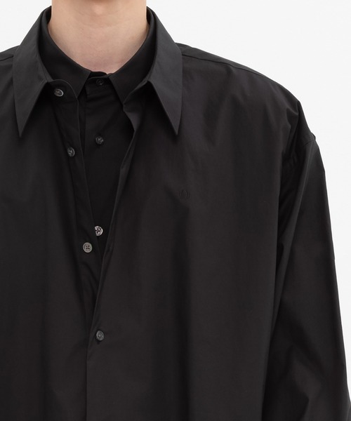 DRESSEDUNDRESSED(ドレスドアンドレスド)の「DRESSEDUNDRESSED Layered Oversized Shirt (DUS22104)(シャツ/ブラウス・メンズ・ホワイト/ブラック・4/2/3)」の15枚目の写真
