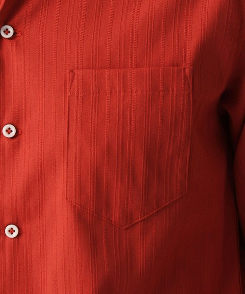 NICOLE CLUB FOR MEN（ニコルクラブフォーメン）の「【22年春モデル】イタリアンカラー長袖シャツ（シャツ/ブラウス・メンズ・ブラック/レッド系その他/ホワイト系その他/ネイビー・LARGE/MEDIUM/X-LARGE）」の12枚目の写真