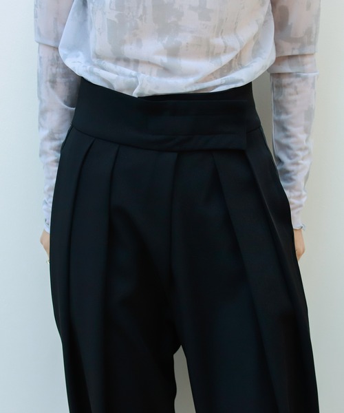 Birthday room（バースデイルーム）の「ウエストベルクロタックカラーパンツ（その他パンツ・レディース・ブラック/ピンク/ブルー/グリーン/ナチュラル/イエロー・SMALL/MEDIUM）」の11枚目の写真