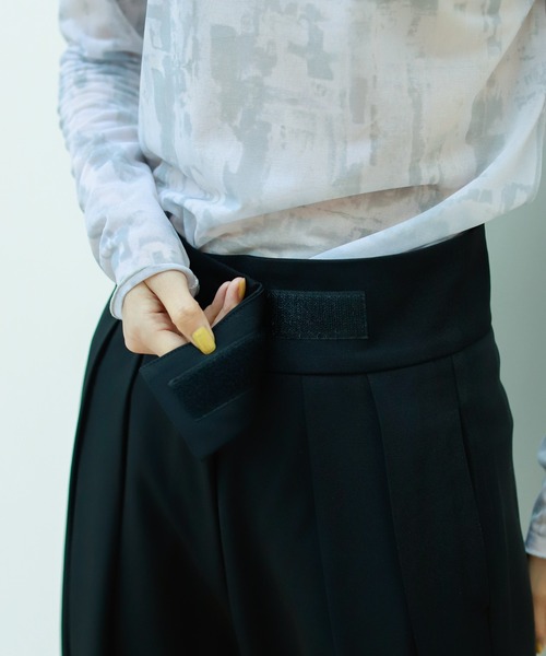 Birthday room（バースデイルーム）の「ウエストベルクロタックカラーパンツ（その他パンツ・レディース・ブラック/ピンク/ブルー/グリーン/ナチュラル/イエロー・SMALL/MEDIUM）」の7枚目の写真