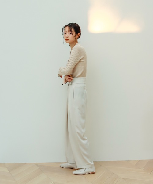 Birthday room（バースデイルーム）の「ウエストベルクロタックカラーパンツ（その他パンツ・レディース・ブラック/ピンク/ブルー/グリーン/ナチュラル/イエロー・SMALL/MEDIUM）」の19枚目の写真