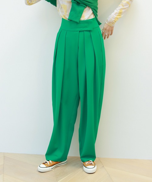 Birthday room（バースデイルーム）の「ウエストベルクロタックカラーパンツ（その他パンツ・レディース・ブラック/ピンク/ブルー/グリーン/ナチュラル/イエロー・SMALL/MEDIUM）」の16枚目の写真