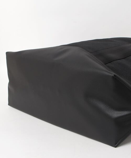 JAM HOME MADE(ジャムホームメイド)の「日本製 エシカルレザー & エココーデュラ コンビ トートバッグ L 大容量 ブランド オリジナル レディース(トートバッグ・レディース・ブラック・ONE SIZE)」の18枚目の写真