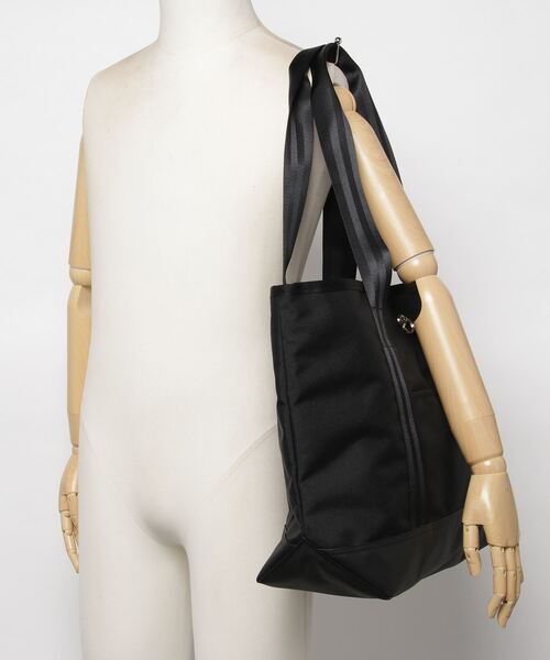 JAM HOME MADE(ジャムホームメイド)の「日本製 エシカルレザー & エココーデュラ コンビ トートバッグ L 大容量 ブランド オリジナル レディース(トートバッグ・レディース・ブラック・ONE SIZE)」の20枚目の写真