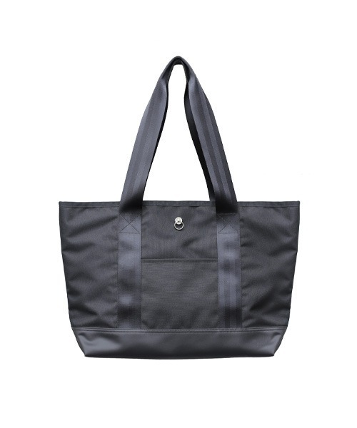 JAM HOME MADE(ジャムホームメイド)の「日本製 エシカルレザー & エココーデュラ コンビ トートバッグ L 大容量 ブランド オリジナル レディース(トートバッグ・レディース・ブラック・ONE SIZE)」の4枚目の写真