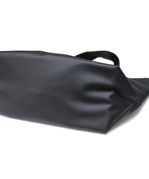 JAM HOME MADE(ジャムホームメイド)の「日本製 エシカルレザー & エココーデュラ コンビ トートバッグ L 大容量 ブランド オリジナル レディース(トートバッグ・レディース・ブラック・ONE SIZE)」の8枚目の写真