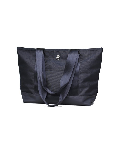 JAM HOME MADE(ジャムホームメイド)の「日本製 エシカルレザー & エココーデュラ コンビ トートバッグ L 大容量 ブランド オリジナル レディース(トートバッグ・レディース・ブラック・ONE SIZE)」の9枚目の写真