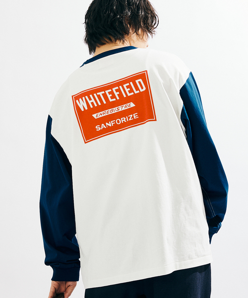 JOURNAL STANDARD(ジャーナルスタンダード)の「【WHITE FIELD/ホワイトフィールド】別注 ビンテージ バック プリント ロンT(Tシャツ/カットソー・メンズ・ネイビー/グリーン/レッド・MEDIUM/LARGE)」の3枚目の写真