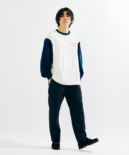 JOURNAL STANDARD(ジャーナルスタンダード)の「【WHITE FIELD/ホワイトフィールド】別注 ビンテージ バック プリント ロンT(Tシャツ/カットソー・メンズ・ネイビー/グリーン/レッド・MEDIUM/LARGE)」の6枚目の写真