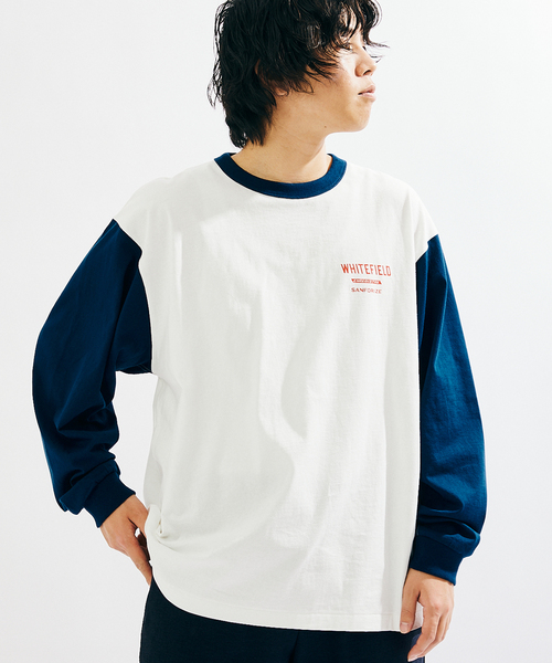 JOURNAL STANDARD(ジャーナルスタンダード)の「【WHITE FIELD/ホワイトフィールド】別注 ビンテージ バック プリント ロンT(Tシャツ/カットソー・メンズ・ネイビー/グリーン/レッド・MEDIUM/LARGE)」の13枚目の写真