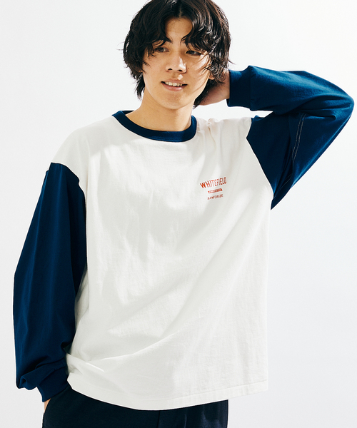 JOURNAL STANDARD(ジャーナルスタンダード)の「【WHITE FIELD/ホワイトフィールド】別注 ビンテージ バック プリント ロンT(Tシャツ/カットソー・メンズ・ネイビー/グリーン/レッド・MEDIUM/LARGE)」の14枚目の写真