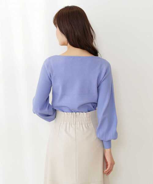 PROPORTION BODY DRESSING（プロポーションボディドレッシング）の「スカーフ付きニット / 1212170210（ニット/セーター・レディース・ホワイト/ネイビー/ブルー・SMALL/MEDIUM）」の20枚目の写真