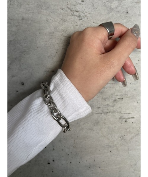 EGOIST（エゴイスト）の「2パターンミックスブレス（ブレスレット・レディース・シルバー/ゴールド・FREE）」の2枚目の写真