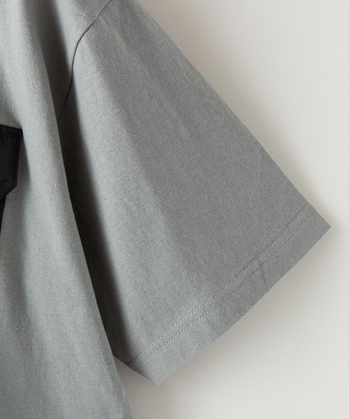 OUTDOOR PRODUCTS APPAREL(アウトドアプロダクツアパレル)の「USAコットン ヘビーウェイト ビッグシルエット ドローコード 切替Tシャツ(Tシャツ/カットソー・メンズ・ベージュ/カーキ/ブラック・X-LARGE/MEDIUM/LARGE)」の9枚目の写真