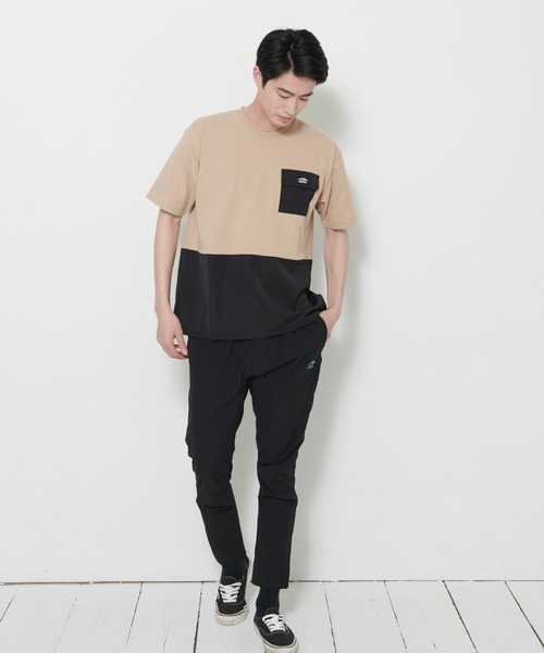 OUTDOOR PRODUCTS APPAREL(アウトドアプロダクツアパレル)の「USAコットン ヘビーウェイト ビッグシルエット ドローコード 切替Tシャツ(Tシャツ/カットソー・メンズ・ベージュ/カーキ/ブラック・X-LARGE/MEDIUM/LARGE)」の13枚目の写真