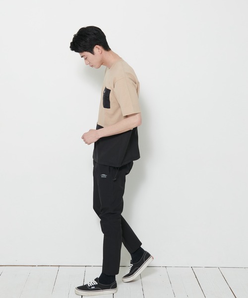 OUTDOOR PRODUCTS APPAREL(アウトドアプロダクツアパレル)の「USAコットン ヘビーウェイト ビッグシルエット ドローコード 切替Tシャツ(Tシャツ/カットソー・メンズ・ベージュ/カーキ/ブラック・X-LARGE/MEDIUM/LARGE)」の14枚目の写真