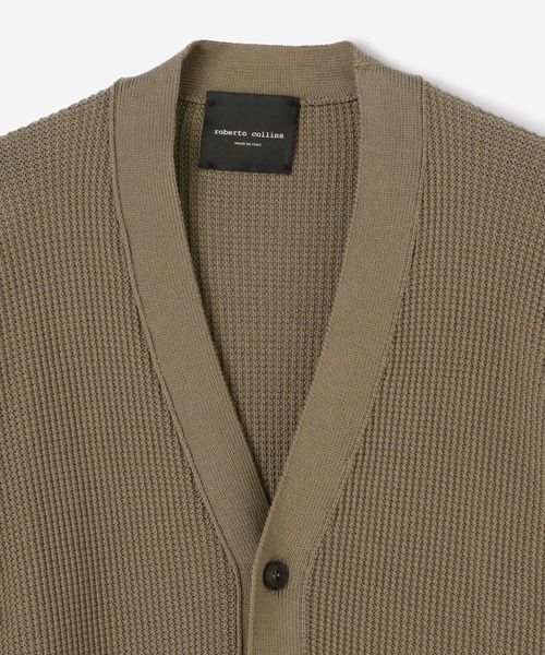 ROBERTO COLLINA(ロベルトコリーナ)の「roberto collina | 長袖ニットカーディガン MEN(カーディガン/ボレロ・メンズ・カーキ/ブラック・50/48)」の10枚目の写真