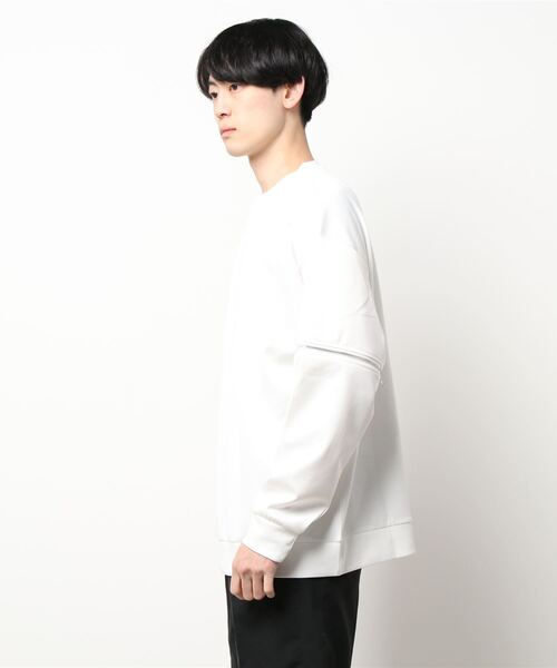 semantic design（セマンティックデザイン）の「セマンティックデザイン/semantic design 袖着脱 クルーネック 長袖ルーズインナーTシャツ（Tシャツ/カットソー・メンズ・ホワイト/ブラック・LARGE/MEDIUM/X-LARGE）」の3枚目の写真