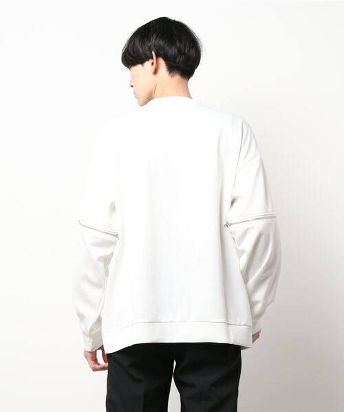 semantic design（セマンティックデザイン）の「セマンティックデザイン/semantic design 袖着脱 クルーネック 長袖ルーズインナーTシャツ（Tシャツ/カットソー・メンズ・ホワイト/ブラック・LARGE/MEDIUM/X-LARGE）」の4枚目の写真