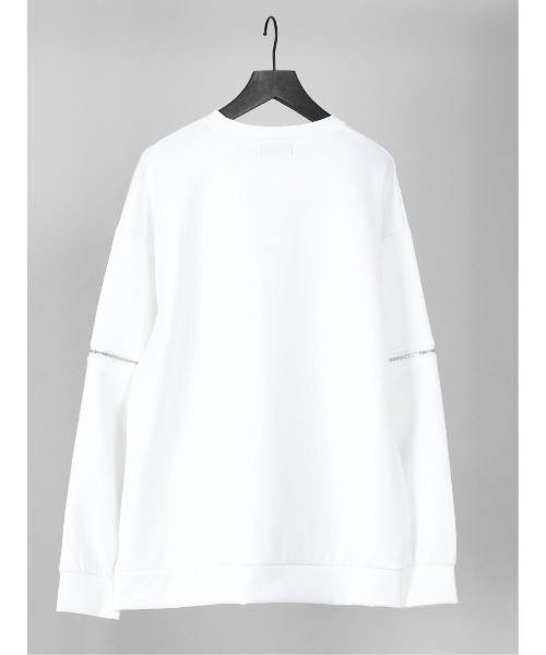 semantic design（セマンティックデザイン）の「セマンティックデザイン/semantic design 袖着脱 クルーネック 長袖ルーズインナーTシャツ（Tシャツ/カットソー・メンズ・ホワイト/ブラック・LARGE/MEDIUM/X-LARGE）」の6枚目の写真