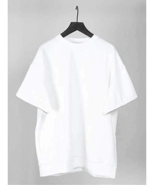 semantic design（セマンティックデザイン）の「セマンティックデザイン/semantic design 袖着脱 クルーネック 長袖ルーズインナーTシャツ（Tシャツ/カットソー・メンズ・ホワイト/ブラック・LARGE/MEDIUM/X-LARGE）」の7枚目の写真