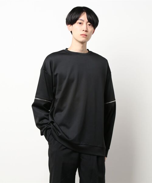 semantic design（セマンティックデザイン）の「セマンティックデザイン/semantic design 袖着脱 クルーネック 長袖ルーズインナーTシャツ（Tシャツ/カットソー・メンズ・ホワイト/ブラック・LARGE/MEDIUM/X-LARGE）」の12枚目の写真