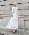 JENNE（ジェンヌ）の「総レース タックフレンチスカート（スカート