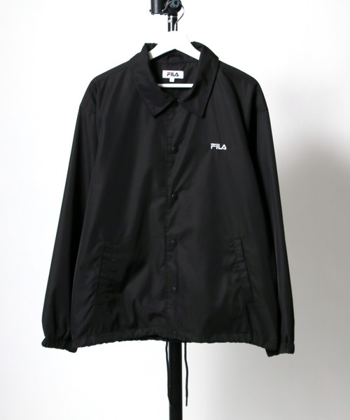 FILA(フィラ)の「FILA(フィラ)カレッジロゴバックデザイン コーチジャケット/ライトアウター/ナイロンジャケット ユニセックス(ナイロンジャケット・メンズ・ダークグリーン/ブラック系その他/ネイビー/ブラック・M/L/LL)」の7枚目の写真