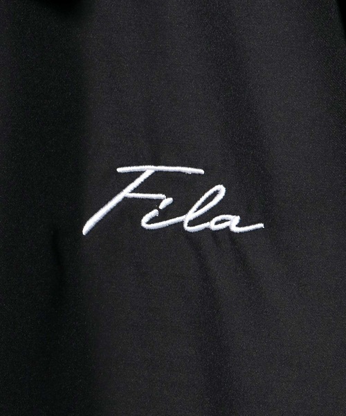 FILA(フィラ)の「FILA(フィラ)カレッジロゴバックデザイン コーチジャケット/ライトアウター/ナイロンジャケット ユニセックス(ナイロンジャケット・メンズ・ダークグリーン/ブラック系その他/ネイビー/ブラック・M/L/LL)」の10枚目の写真