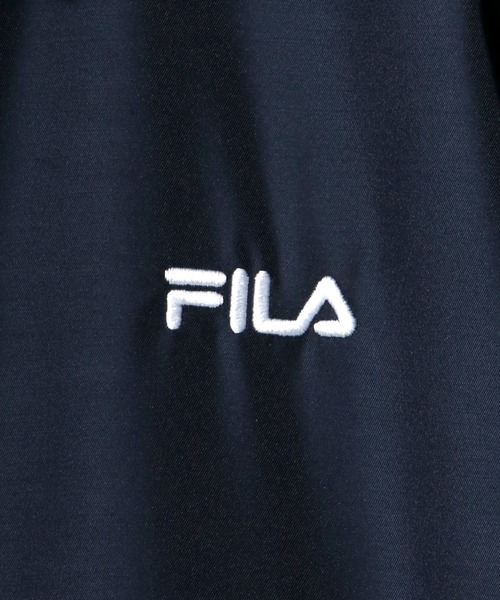 FILA(フィラ)の「FILA(フィラ)カレッジロゴバックデザイン コーチジャケット/ライトアウター/ナイロンジャケット ユニセックス(ナイロンジャケット・メンズ・ダークグリーン/ブラック系その他/ネイビー/ブラック・M/L/LL)」の21枚目の写真