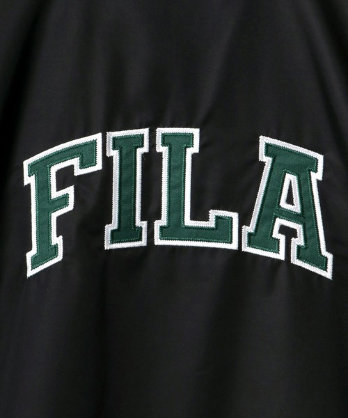 FILA(フィラ)の「FILA(フィラ)カレッジロゴバックデザイン コーチジャケット/ライトアウター/ナイロンジャケット ユニセックス(ナイロンジャケット・メンズ・ダークグリーン/ブラック系その他/ネイビー/ブラック・M/L/LL)」の14枚目の写真