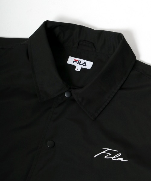 FILA(フィラ)の「FILA(フィラ)カレッジロゴバックデザイン コーチジャケット/ライトアウター/ナイロンジャケット ユニセックス(ナイロンジャケット・メンズ・ダークグリーン/ブラック系その他/ネイビー/ブラック・M/L/LL)」の17枚目の写真